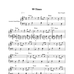 Ноты Kate Voegele - 99 times