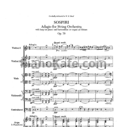 Ноты Эдуард Элгар - Соспири (Партитура, Op. 70) - предпросмотр