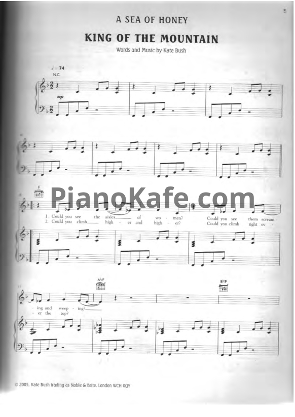 Ноты Kate Bush - Aerial (Книга нот) - PianoKafe.com