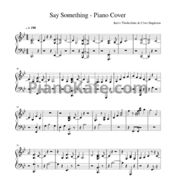 Ноты Justin Timberlake feat. Chris Stapleton - Say something - предпросмотр