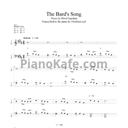 Ноты Blind Guardian - The Bard's song