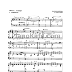 Ноты Г. Начинский - Багряная роза - предпросмотр