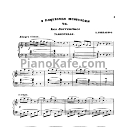 Ноты Л. Гоббартс - 3 музыкальных эскиза для фортепиано