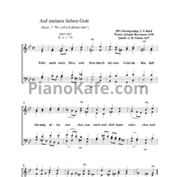 Ноты И. Бах - Auf meinen lieben Gott (BWV 5) - предпросмотр