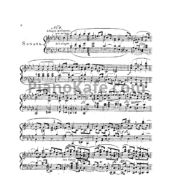 Ноты Карл Черни - Соната для фортепиано No. 3 (Op. 57) - предпросмотр