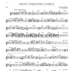 Ноты Rod Stewart - Have I told you lately - предпросмотр