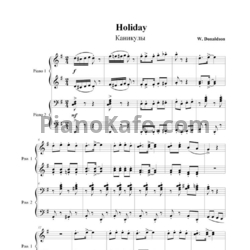 Ноты W. Donaldson - Holiday - предпросмотр