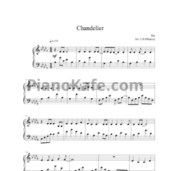 Ноты Sia - Chandelier (Версия 2) - предпросмотр
