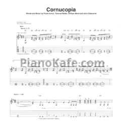 Ноты Black Sabbath - Cornucopia (Guitar tabs & Voice) - предпросмотр