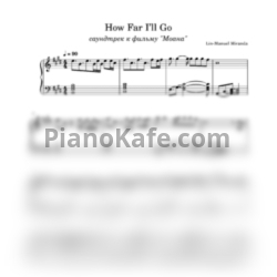 Ноты Lin-Manuel Miranda - How far I’ll go - предпросмотр