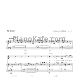 Ноты Antonio Carlos Jobim & C.B. de Hollanda - Eu te amo - предпросмотр