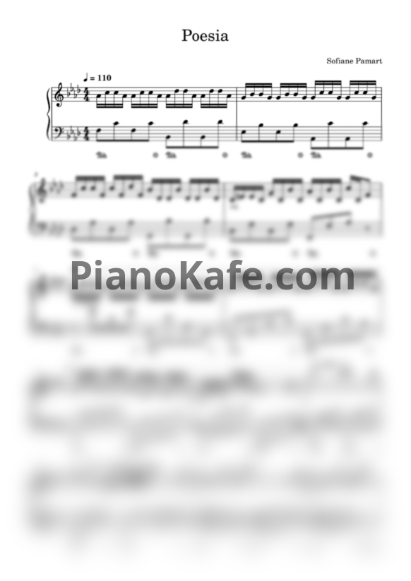 Ноты Sofiane Pamart - Poesia - PianoKafe.com