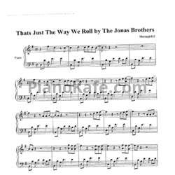 Ноты Jonas Brothers - That's Just The Way We Roll - предпросмотр