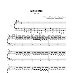 Ноты Regina Spektor - Machine - предпросмотр