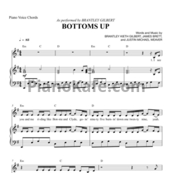 Ноты Brantley Gilbert - Bottoms up