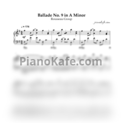 Ноты Rousseau - Ballade No. 9 in A Minor (Piano cover)