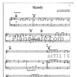 Ноты Barry Manilow - Mandy - предпросмотр