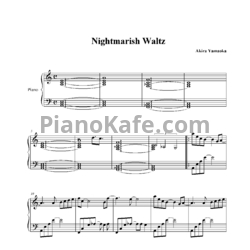 Ноты Akira Yamaoka - Nightmarish waltz - предпросмотр