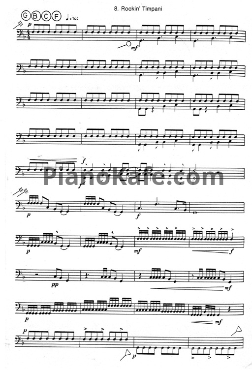 Ноты Yanni - Rockin timpani - PianoKafe.com