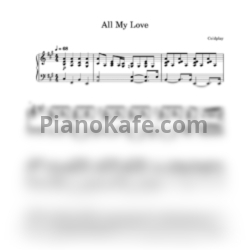 Ноты Coldplay - All my love - предпросмотр