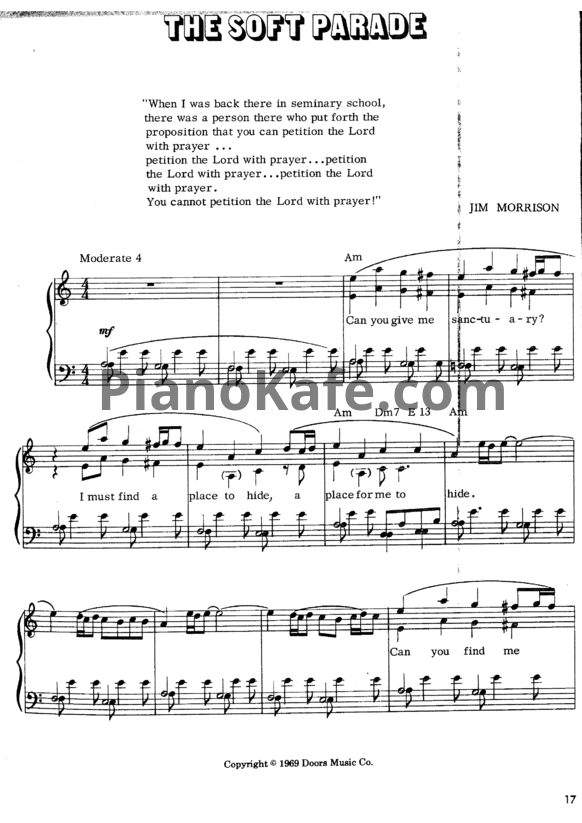 Ноты The Doors - The music of the doors (Книга нот) - PianoKafe.com