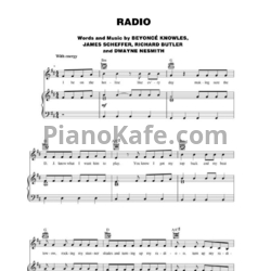 Ноты Beyonce - Radio - предпросмотр