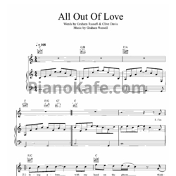 Ноты Air Supply - All out of love (2)