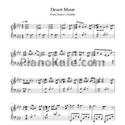 Ноты Mena Massoud, Naomi Scott - Desert moon - предпросмотр