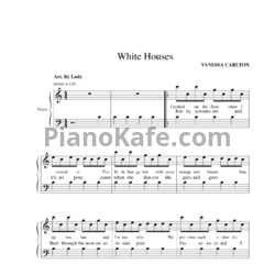 Ноты Vanessa Carlton - White houses - предпросмотр