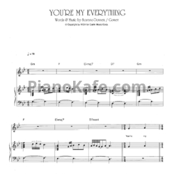 Ноты Santa Esmeralda - You're my everything - предпросмотр
