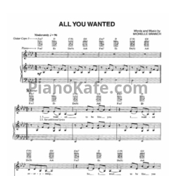 Ноты Michelle Branch - All you wanted (Версия 2) - предпросмотр