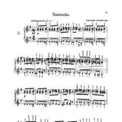 Ноты Ф. Рыбицкий - Smieszka (Улыбка) - предпросмотр