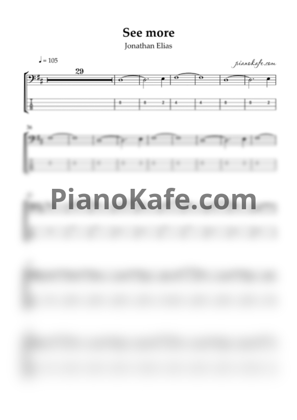 Ноты Jonathan Elias - See more - PianoKafe.com