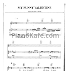 Ноты Michael Buble - My funny Valentine - предпросмотр