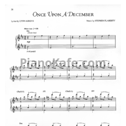 Ноты Анастасия Ковешникова - Once upon a december - предпросмотр