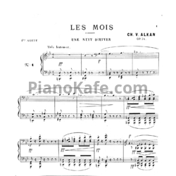 Ноты Шарль Алькан - Месяцы (Op.74) - предпросмотр