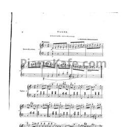 Ноты Герман Волленгаупт - Вальс (Соч. 18, №2) - предпросмотр