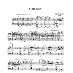 Ноты Фредерик Шопен - Полное собрание сочинений №5. Скерцо. Редакция Падеревский - предпросмотр