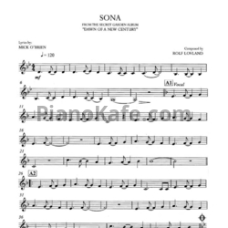 Ноты Secret Garden - Sona (для скрипки) - предпросмотр