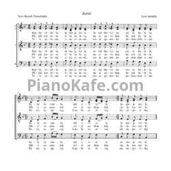 Ноты Леош Яначек - Jarní (Хоровая партитура) - предпросмотр