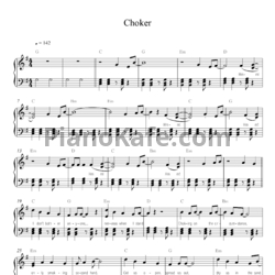 Ноты Twenty One Pilots - Choker - предпросмотр