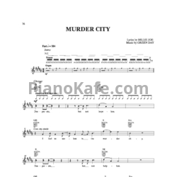 Ноты Green Day - Murder city - предпросмотр