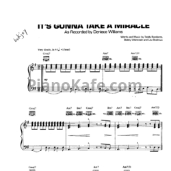 Ноты Deniece Williams - It's gonna take a miracle - предпросмотр