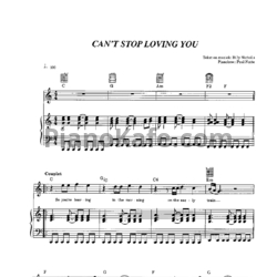 Ноты Phil Collins - Can't stop loving you