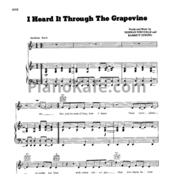 Ноты Marvin Gaye - I heard it through the grapevine