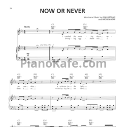 Ноты Josh Groban - Now or never - предпросмотр