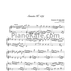 Ноты Д. Скарлатти - Соната K139/L6 - предпросмотр