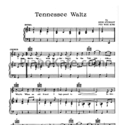 Ноты Patti Page - The Tennessee waltz