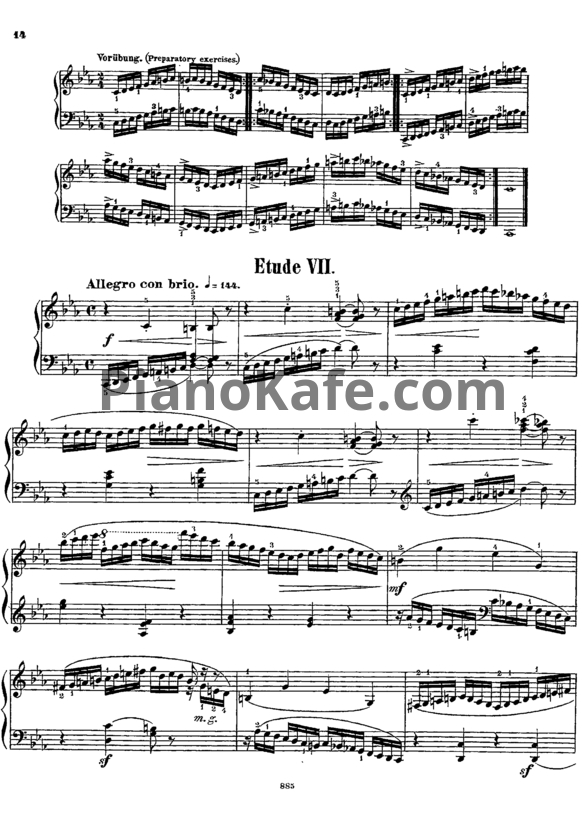 Ноты Альберт Лешгорн - Этюд (Соч. 169, №7) - PianoKafe.com