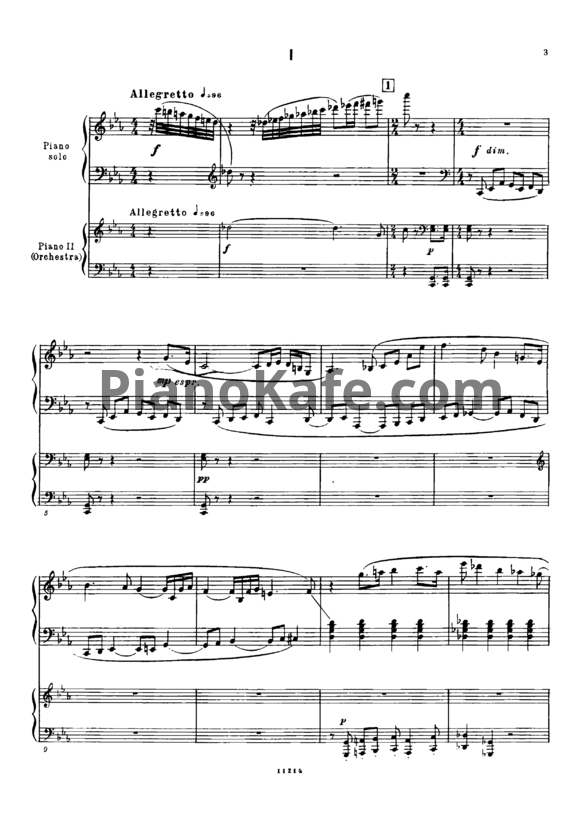 Ноты Дмитрий Шостакович - Концерт №1 для фортепиано с оркестром (Соч. 35) - PianoKafe.com